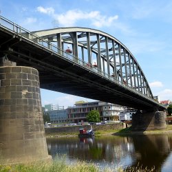 Eisenbahnbrücke über die Elbe in Décin Tschechien - (c) VoltmerDöbrich